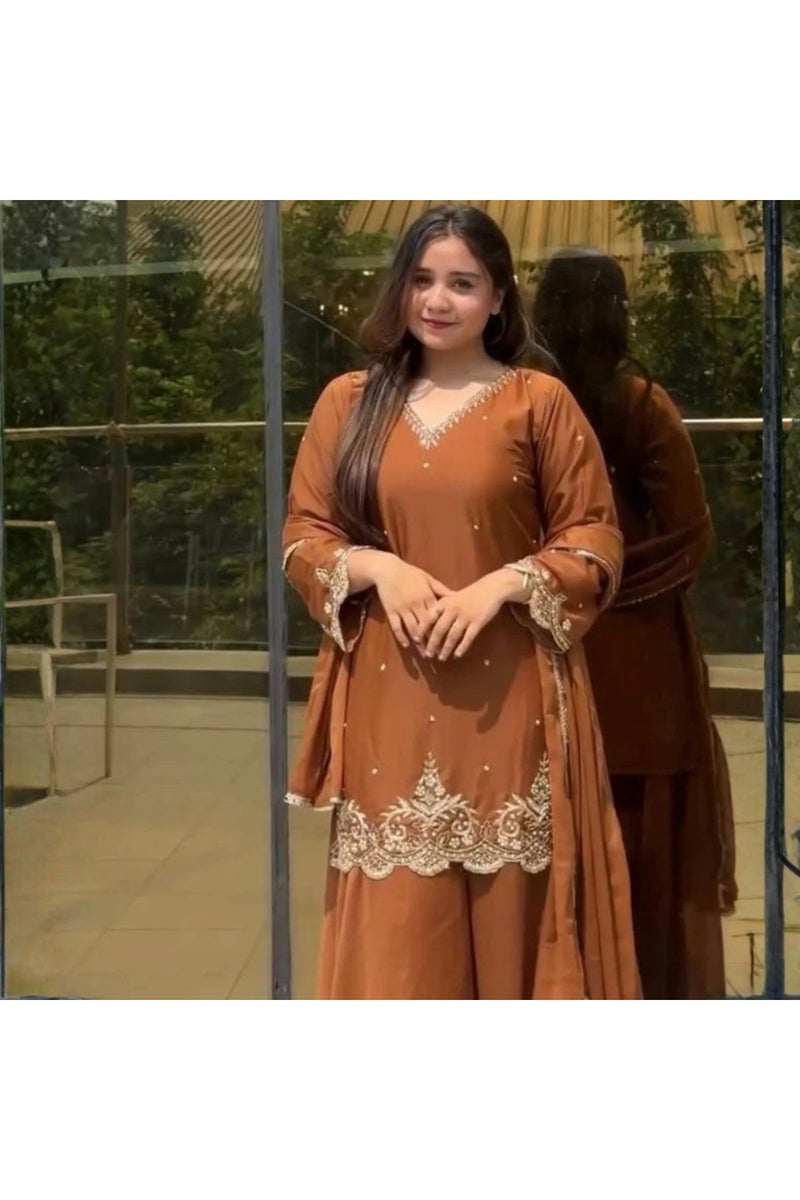 كرتي شراة ودوباتا من جورجيت المزيف - HRT5204 - S - Image 1